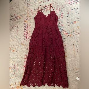 ASTR maroon dress